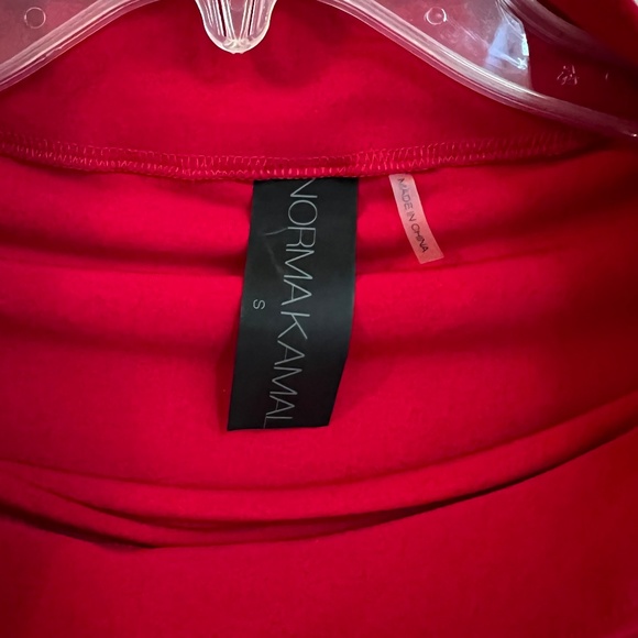 Norma Kamali All-In-One Mini Top Red Sz S - Picture 3 of 10